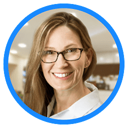 Smiling face of Dr Amy Anstead MD sinus surgeon and Fellow of the American Rhinologic Society ARS